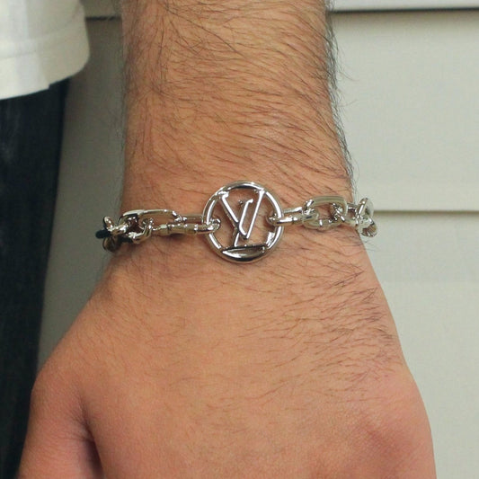 Silver Logo Bracelet