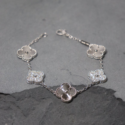 Silver Clover Bracelet