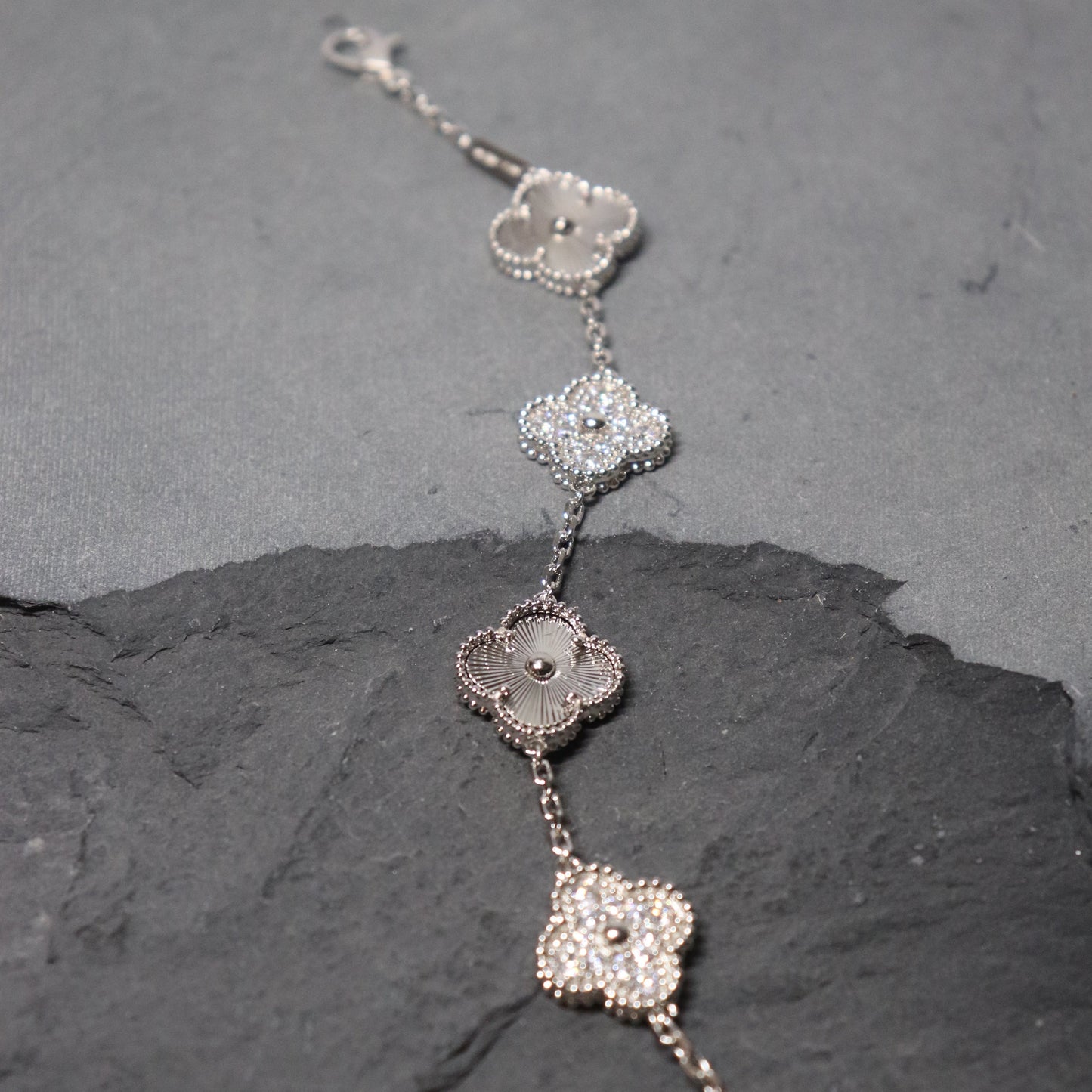 Silver Clover Bracelet