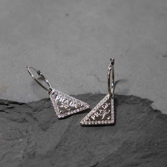 Silver PD Diamanté Earrings